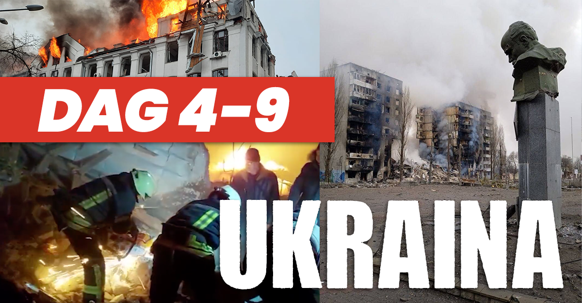 Kriget i Ukraina, liverapportering dag 4-9