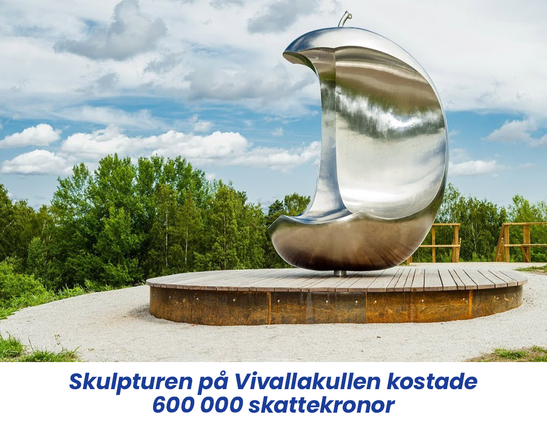 Skulpturen på Vivallakullen kostade 600 000 skattekronor